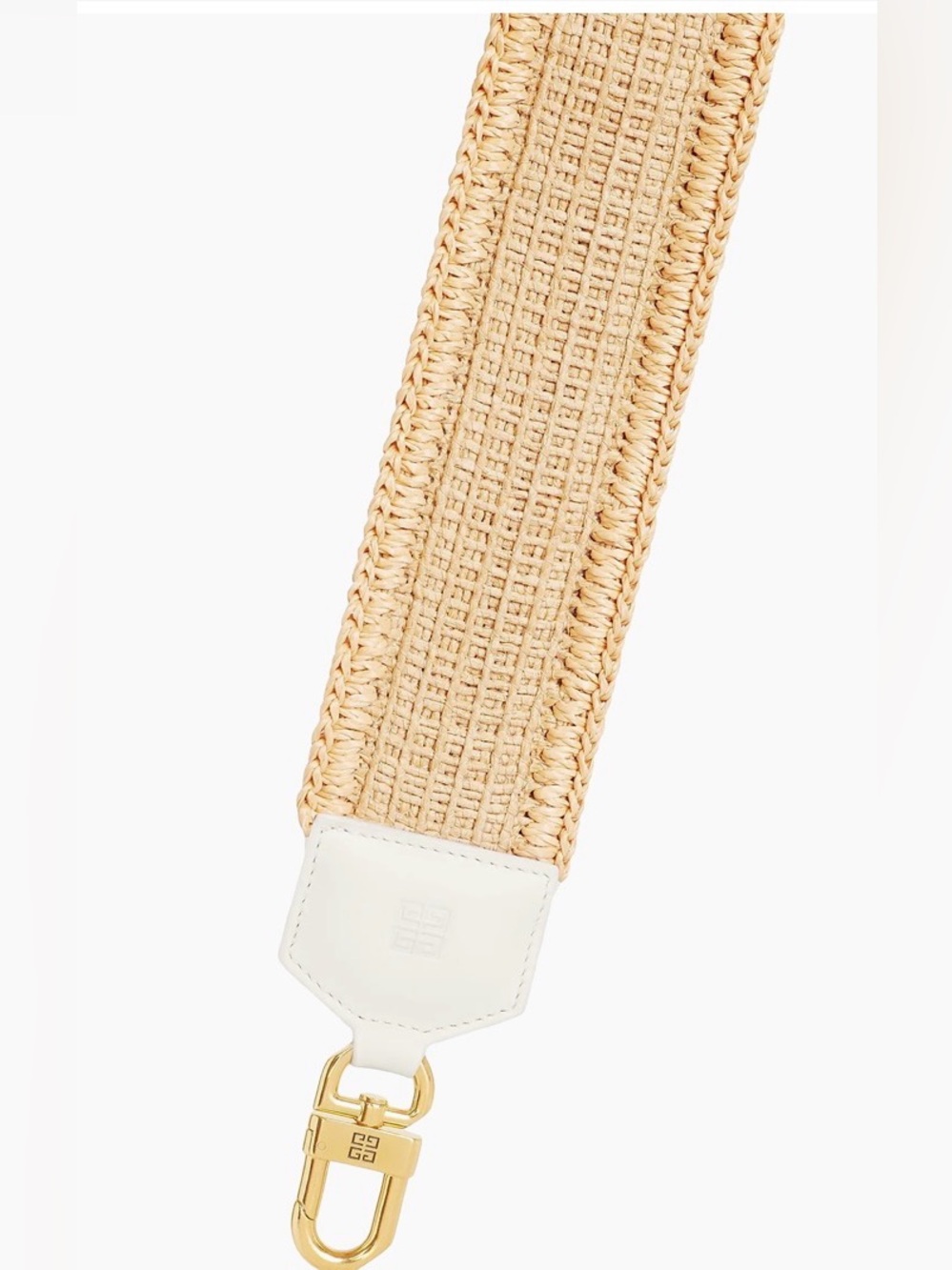 💯 Authentic Givenchy Logo-Embroidered Raffia Shoulder Strap, Perfect for any bag - Picture 5 of 12